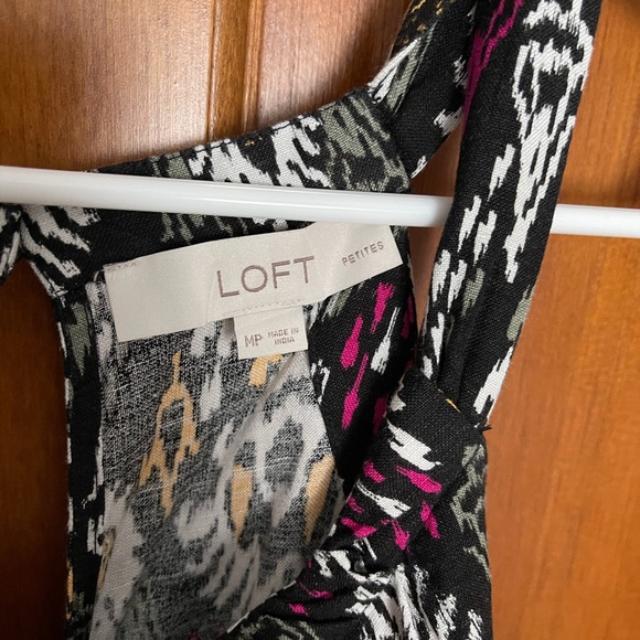 Loft Ikat Print Sleeveless Jumpsuit Size Medium Petite - Picture 3 of 7